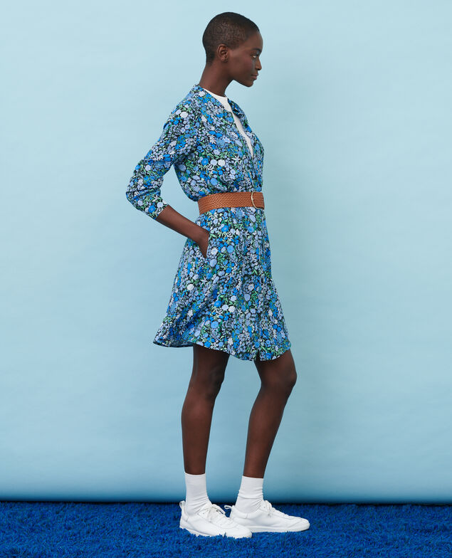Vestido camisero 98 print blue