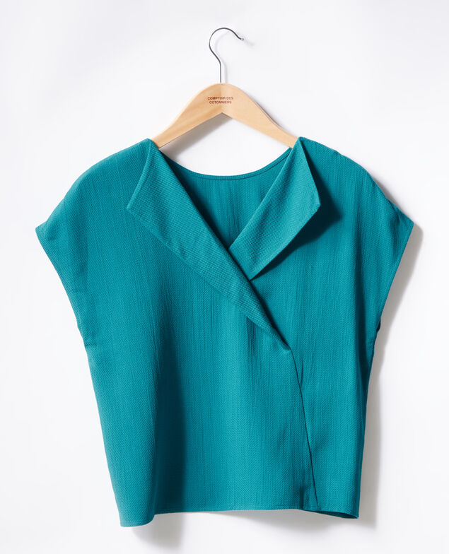 Top con escote en la espalda Pacific green