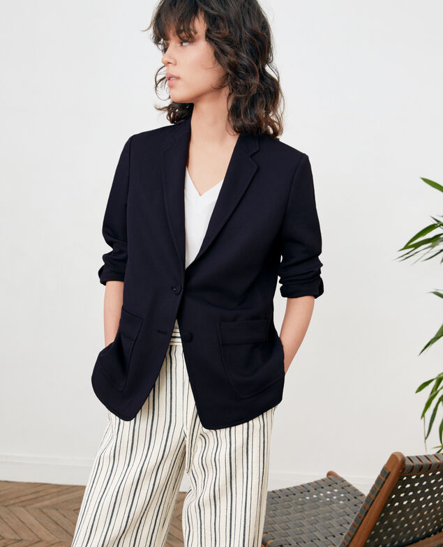 Chaqueta de crepé Marine