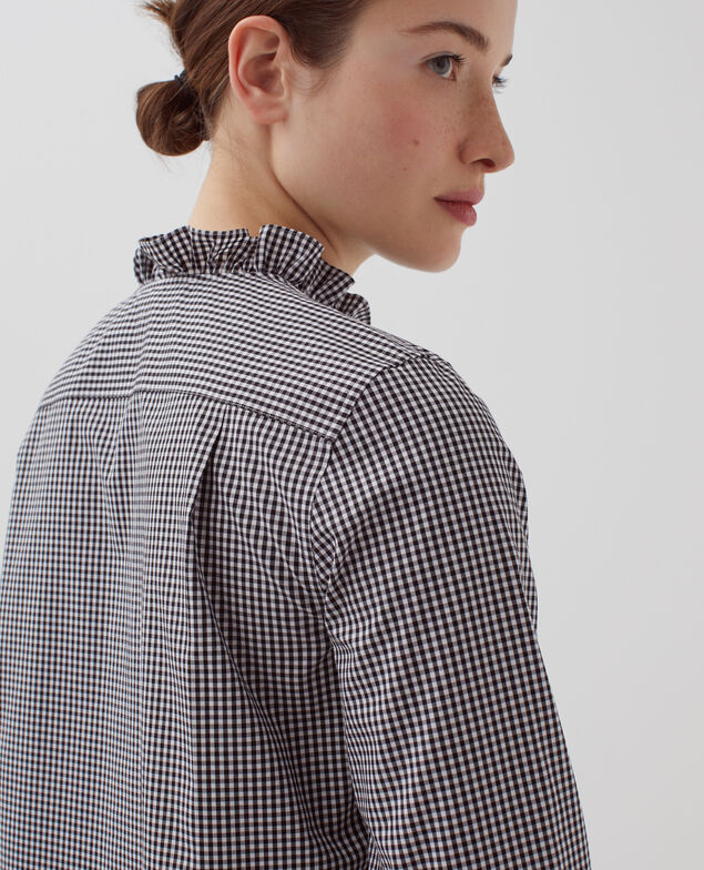 Camisa de algodón H095 gingham checks