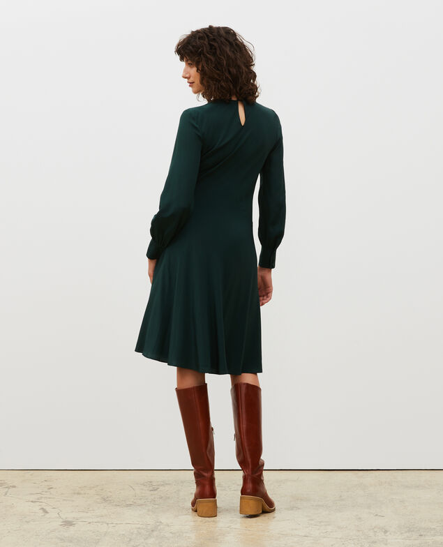 Vestido fluido de seda cortada al bies Scarab