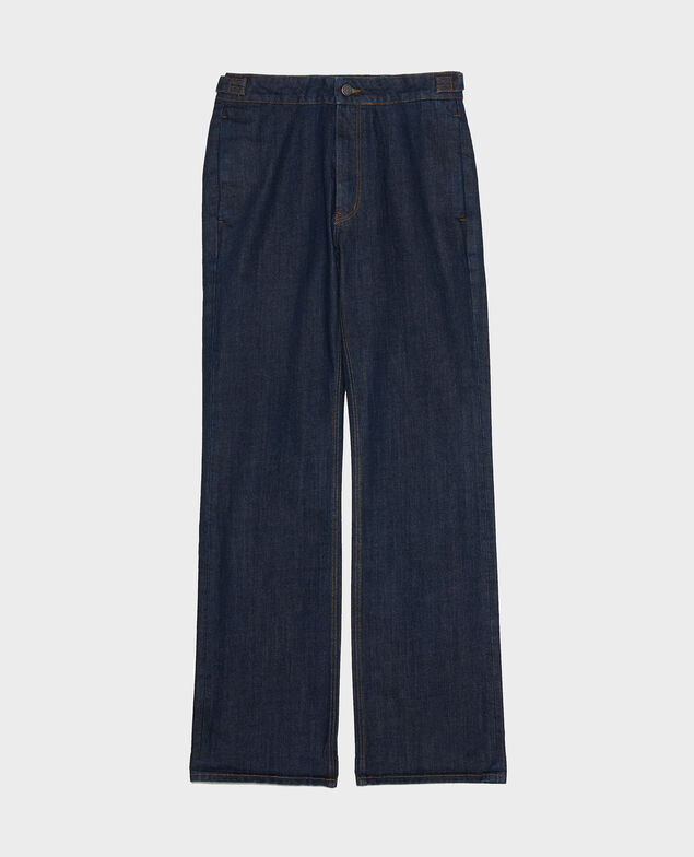 FLARE STRAIGHT - Pantalón ajustado en denim bruto Denim rinse