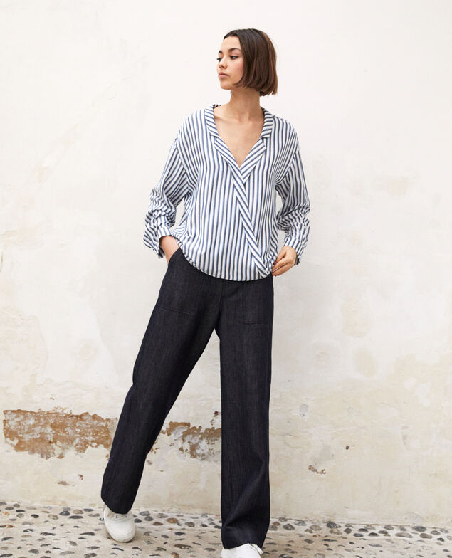 Camisa estilo pijama Off white