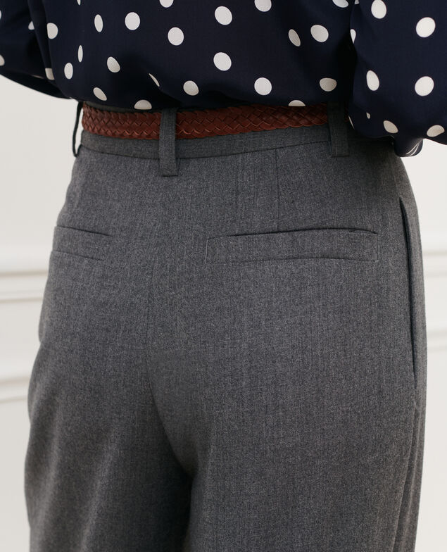 YVONNE - Pantalón ancho de lana cachemir 4275 medium_grey_melange
