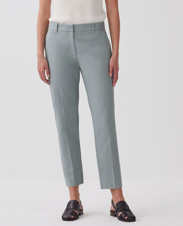 MARGUERITE - Pantalón cigarette J620 slate blue
