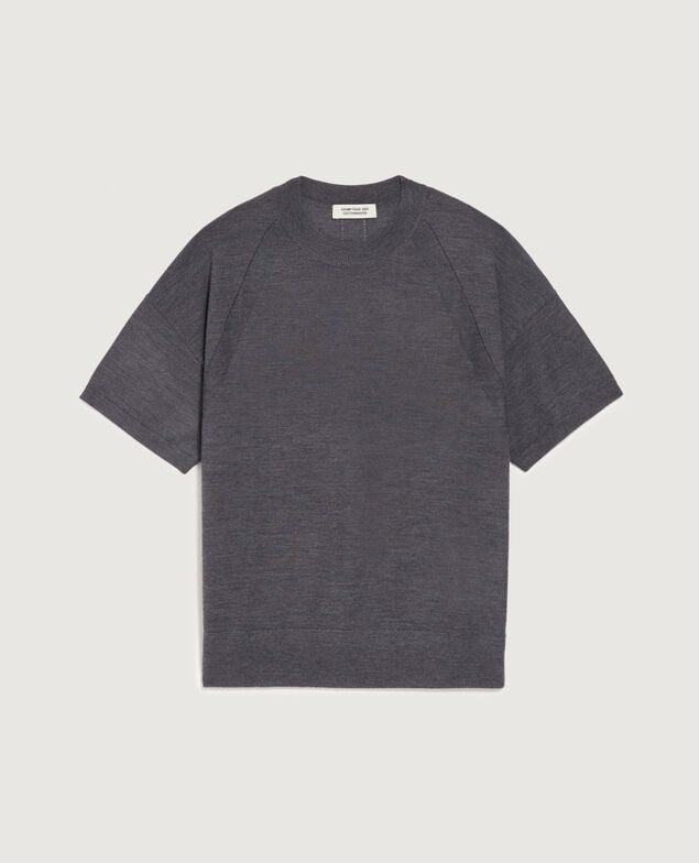 Jersey de punto merino y seda K071 rabbit gray