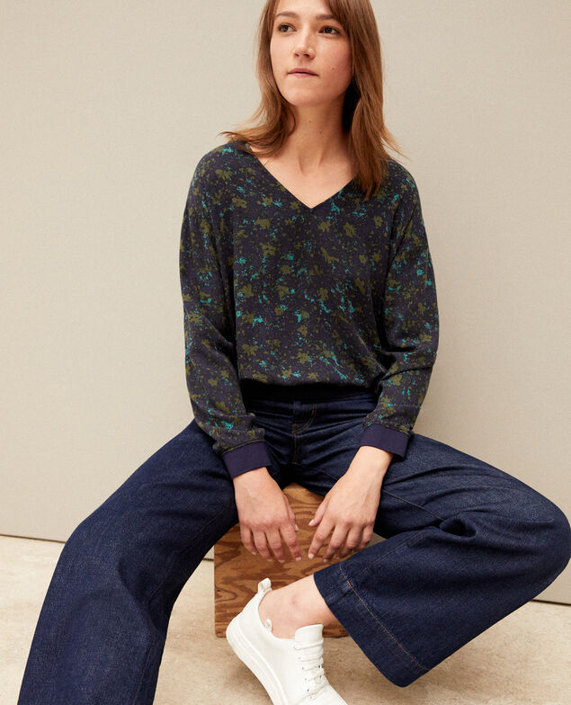 Blusa con escote de pico Fc olive night