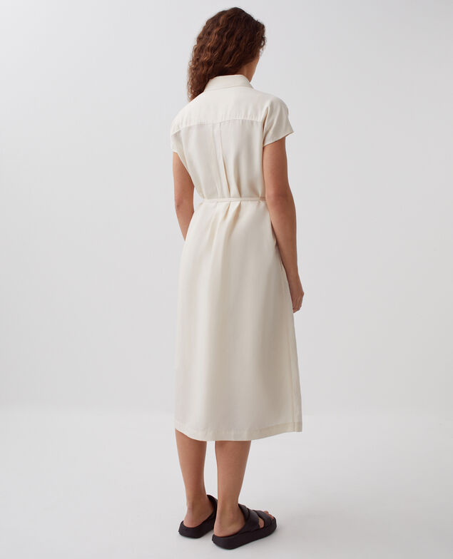 Vestido camisero H011 eggnog