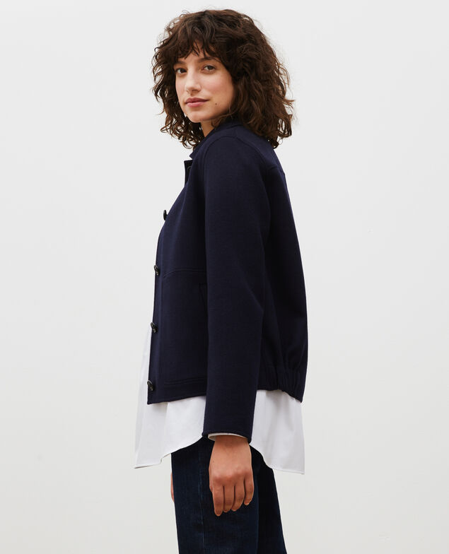  Chaqueta de lana con doble cara Night sky