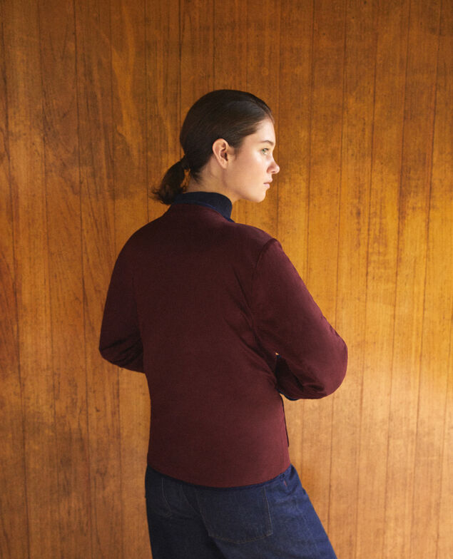 Chaqueta corta reversible Azul