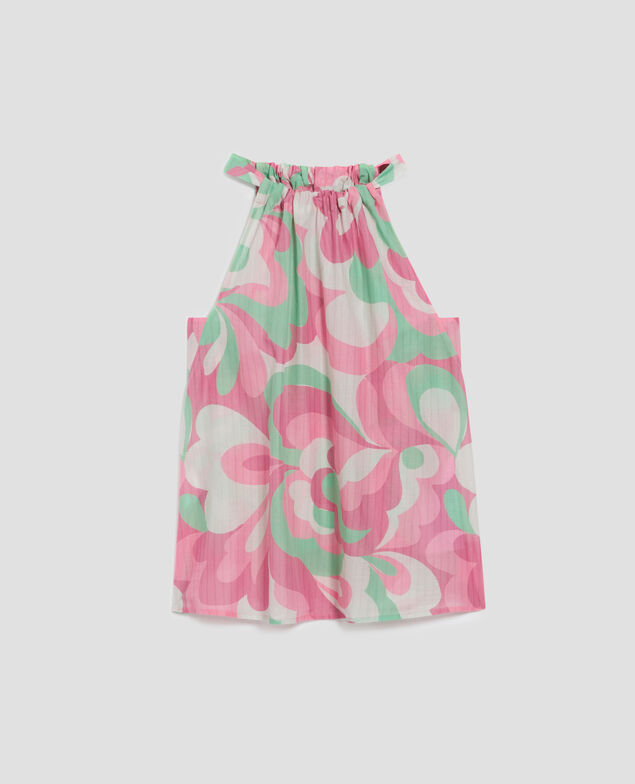 Top escote americano H720 anemone pink