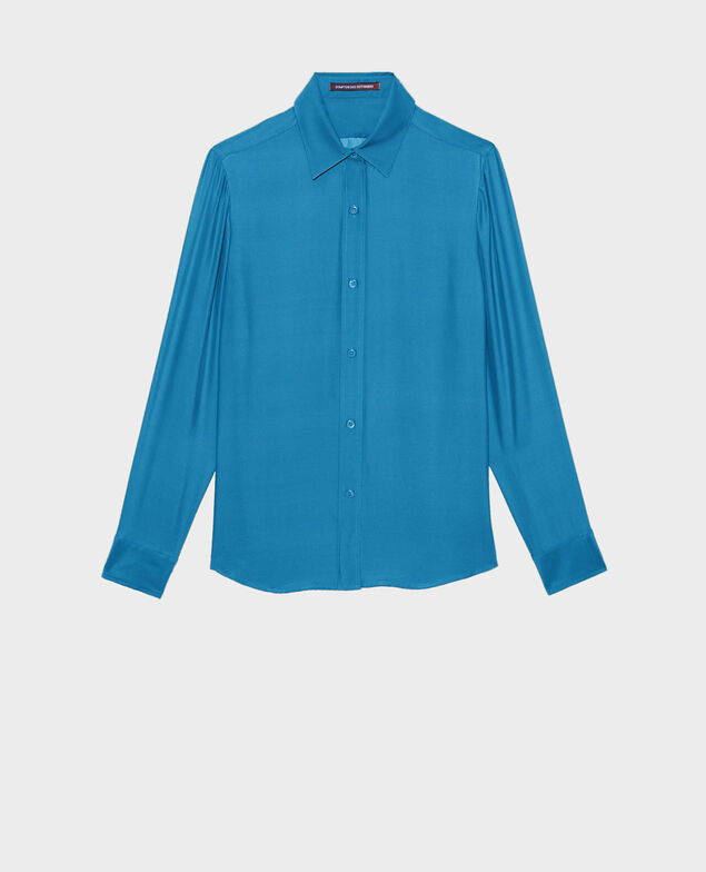 SIBYLLE - Camisa masculina de seda Faience