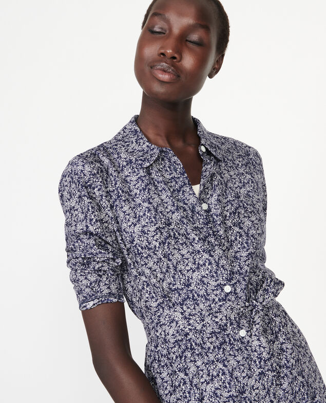 Vestido Feuillage maritime cream