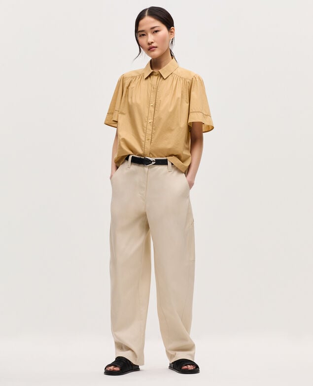 Camisa de gasa de algodón K320 prairie sand