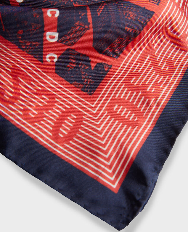 Foulard cuadrado de seda Valiant poppy