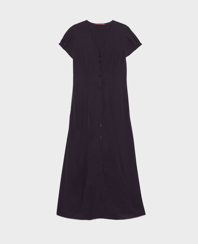 LUDIVINE - Vestido largo fluido 09 black