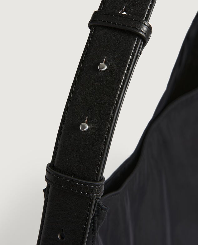Bolso grande de nylon H091 black beauty
