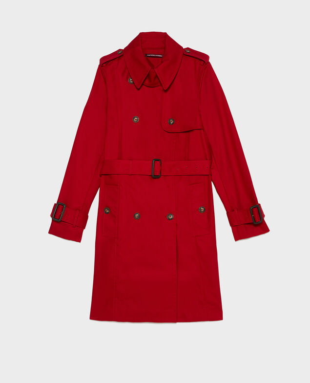 CATHERINE - Trench icónico Royale red