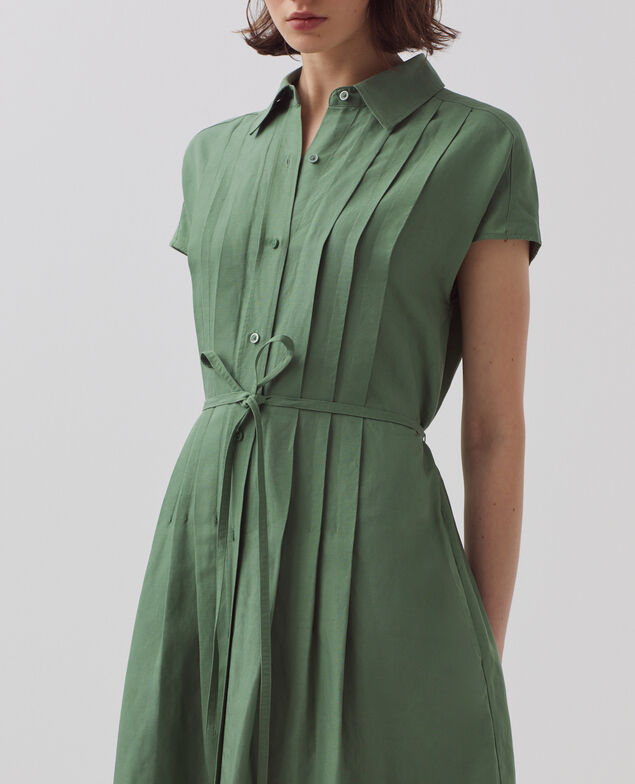 Vestido camisero H540 dark ivy