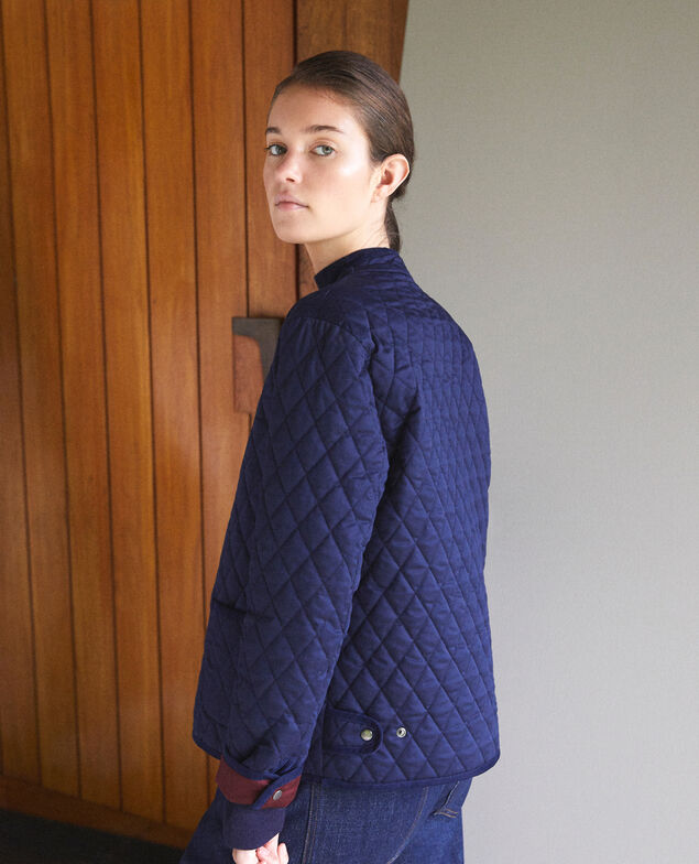 Chaqueta corta reversible Azul