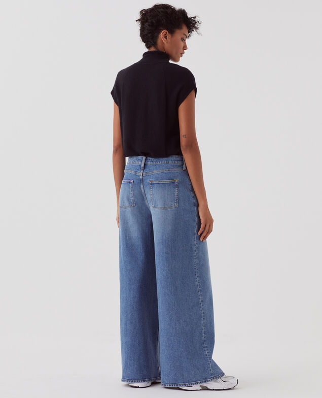 JEANETTE - Jeans anchos H651 vintage wash