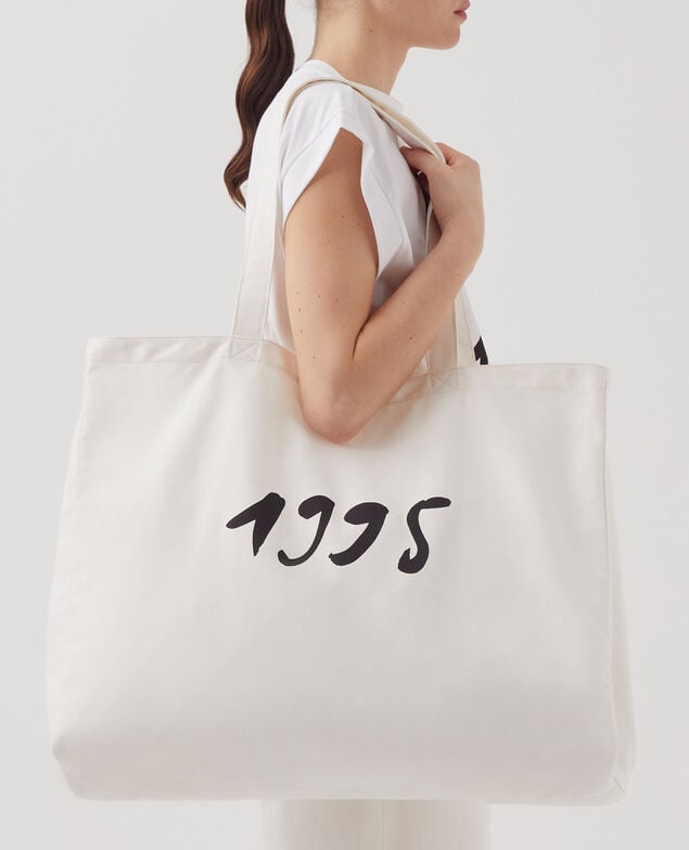 Bolso shopper maxi  H003 white