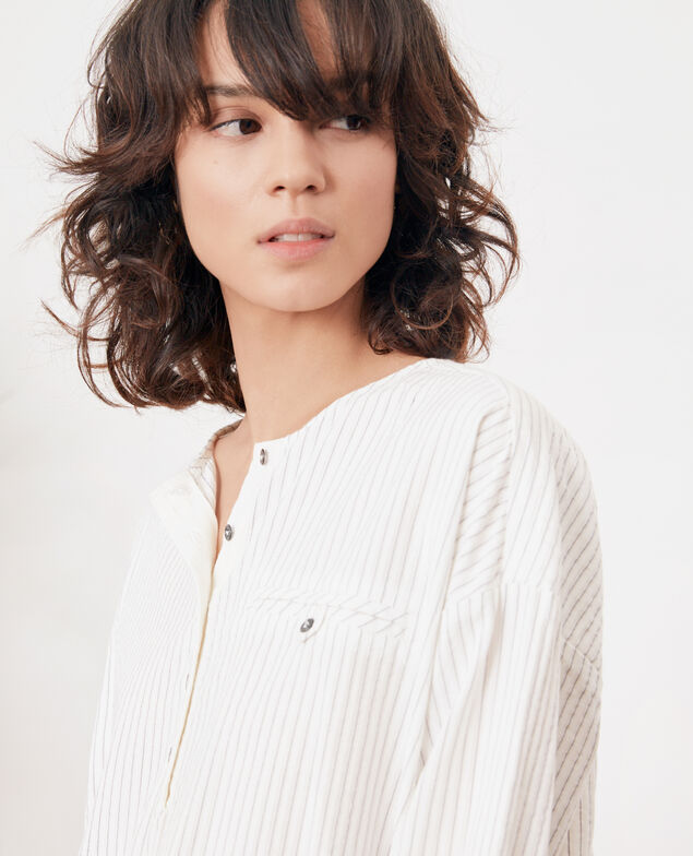 Túnica rayada Off white/navy stripes