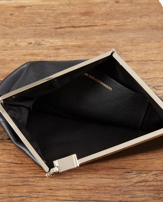 Bolso de mano de piel Noir