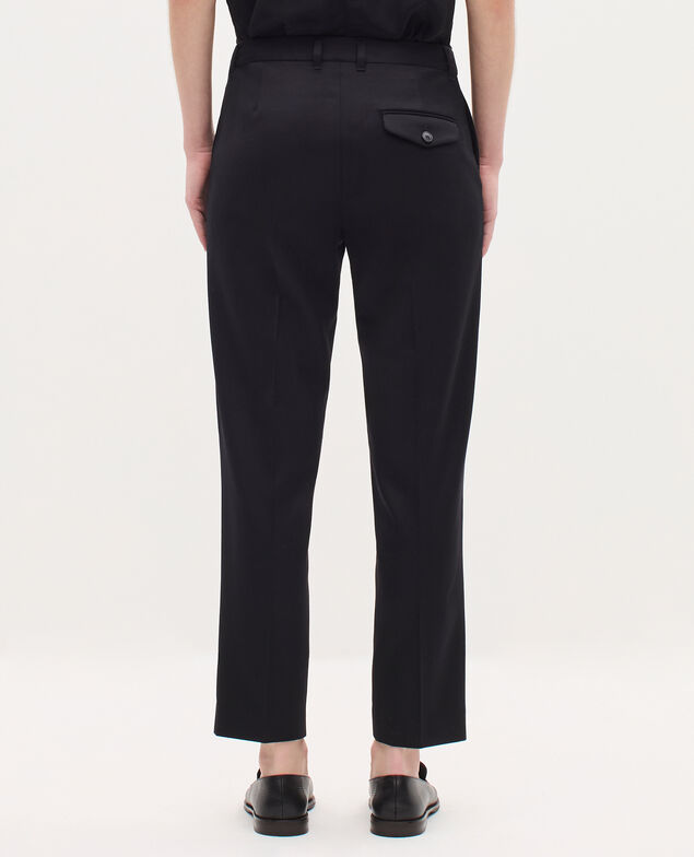 Pantalón cigarette de lana H091 black beauty