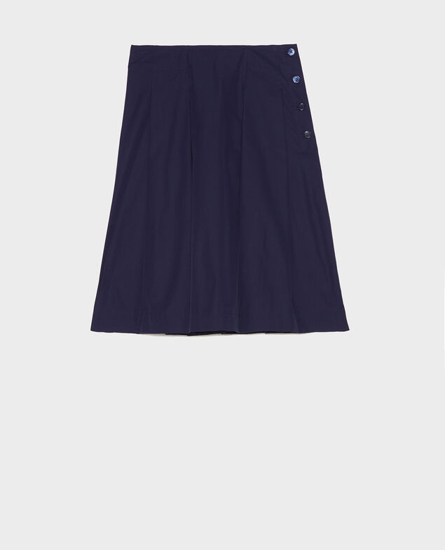 Falda de algodón Maritime blue