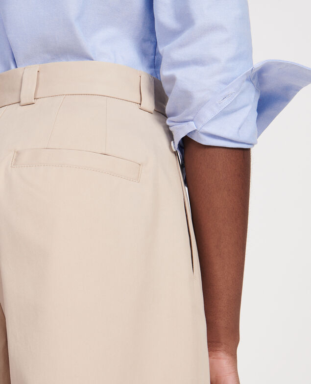 Pantalón masculino de algodón Oxford tan