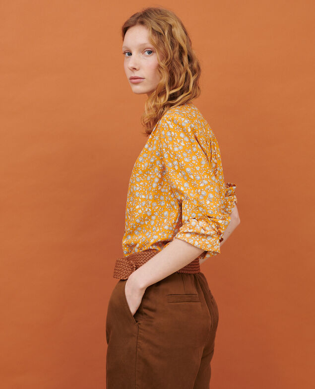 Camisa fluida 96 print orange