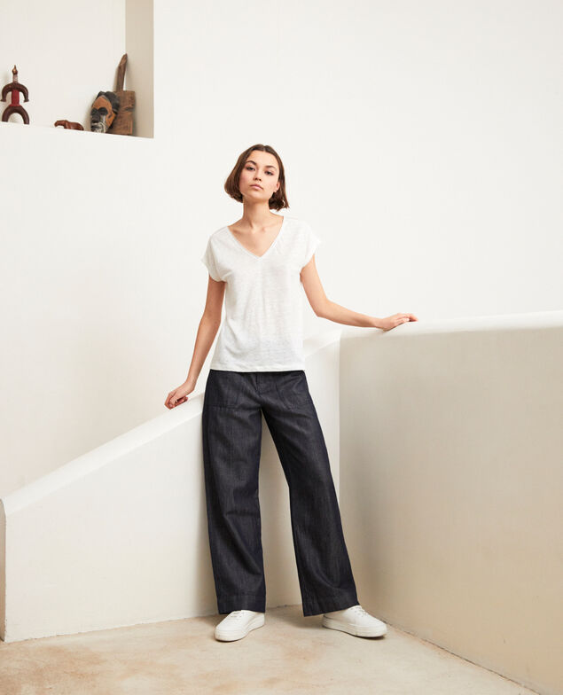 T-shirt en lin Off white