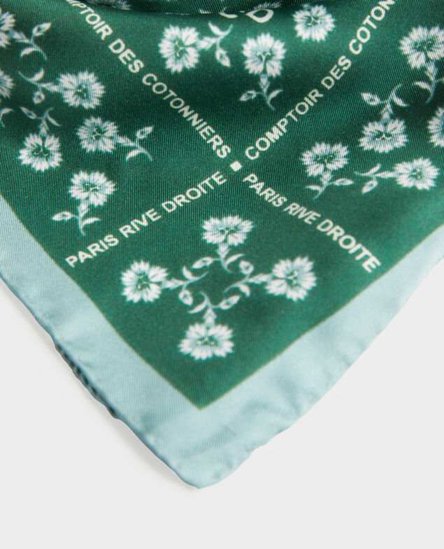 Foulard cuadrado de seda Rain forest