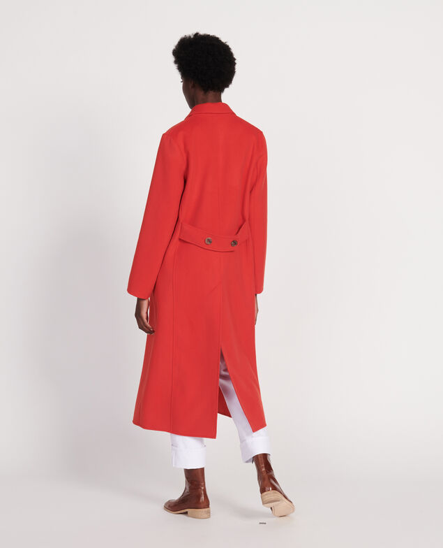 Abrigo largo Fiery red
