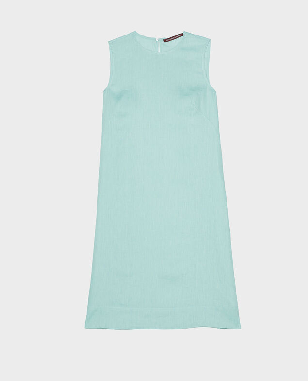 Vestido 100 % de lino Blue haze
