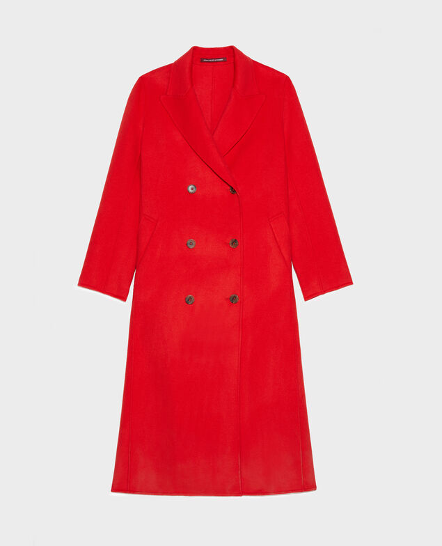 Abrigo largo Fiery red