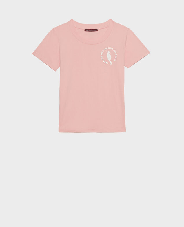 Camiseta de algodón Powder pink