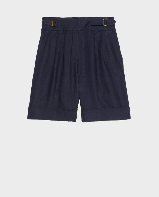 Short de lino Maritime blue