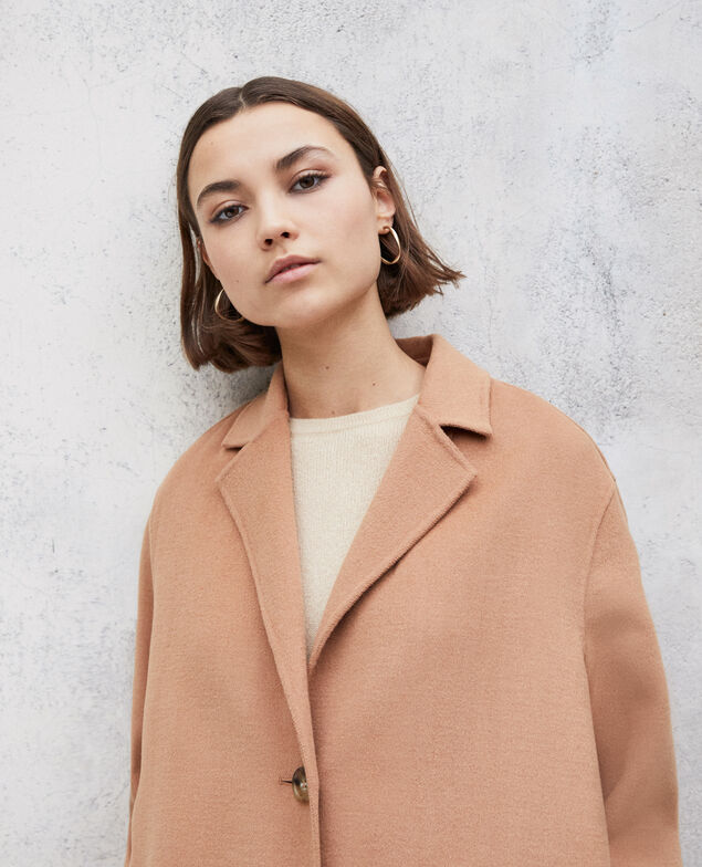 Abrigo de doble cara Caramel beige