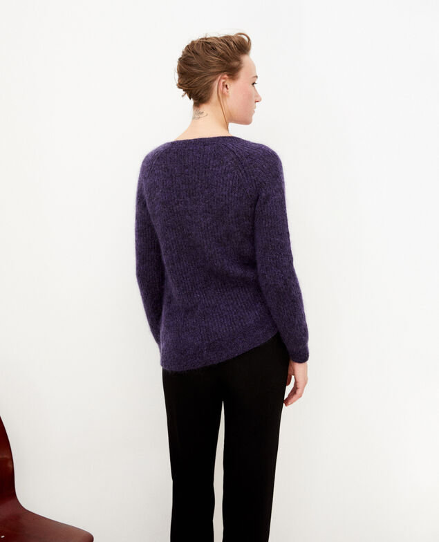 Jersey con mohair y lúrex Violeta
