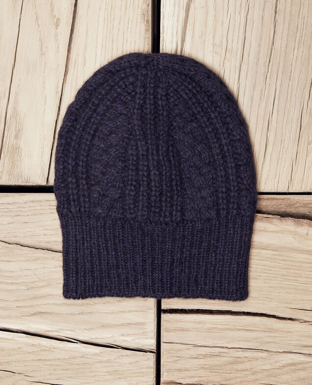 Gorro de punto trenzado Dark navy