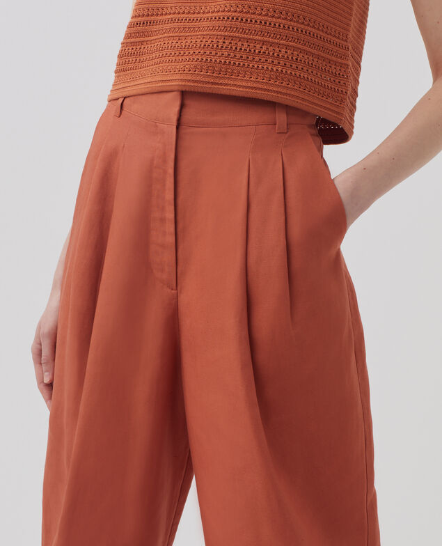 PEGGY - Pantalón carrot H350 amber brown