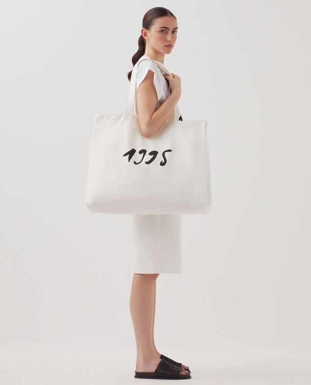 Bolso shopper maxi  H003 white