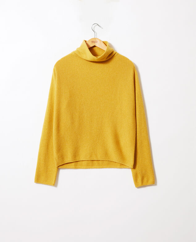 Jersey con cuello subido de cachemir Sauterne