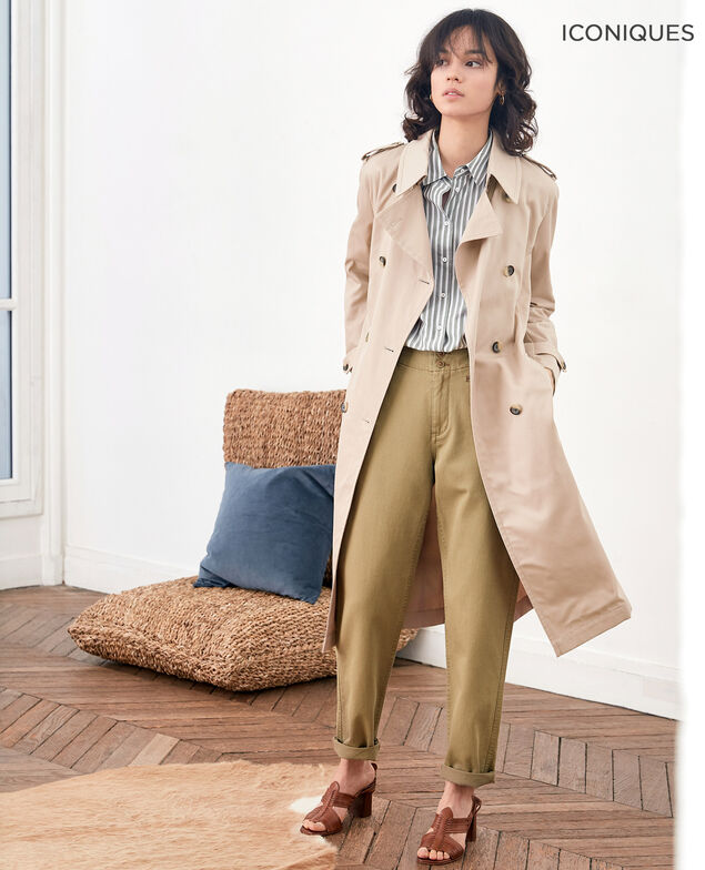 Trench corte icónico Tan