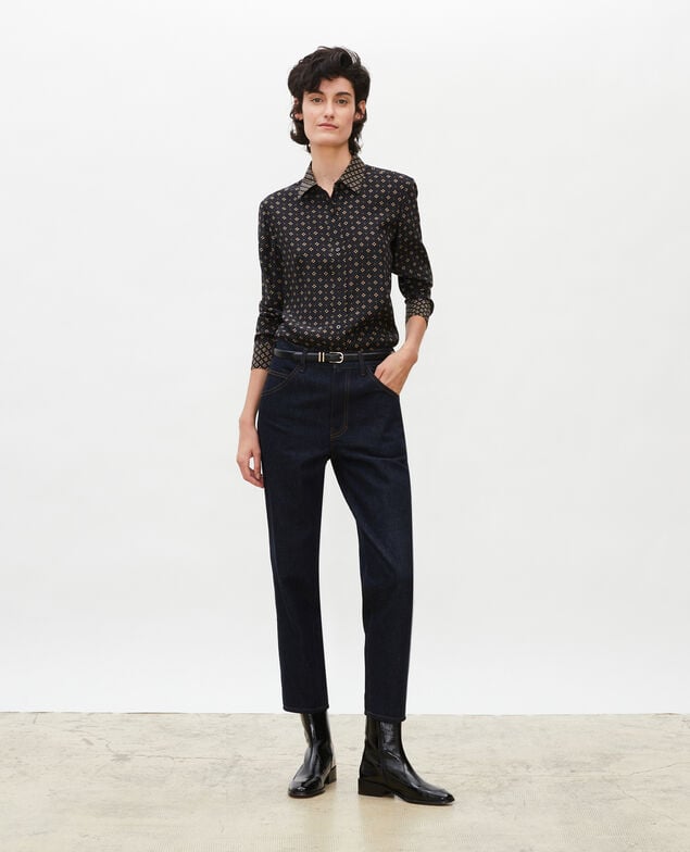 TOMBOY - Jeans amplios talle medio alto y 5 bolsillos Denim rinse
