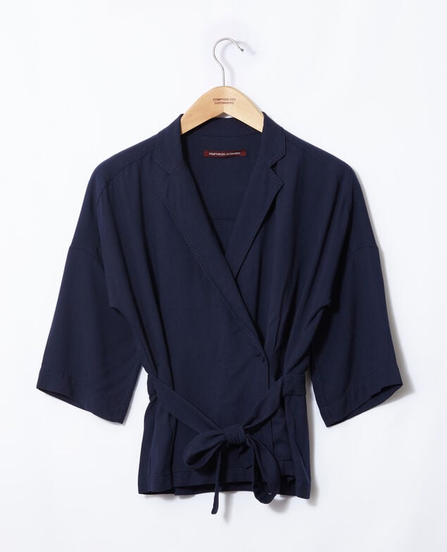 Blusa cruzada Azul