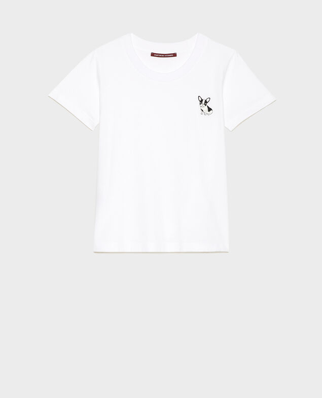  Camiseta de algodón Léon Optical white