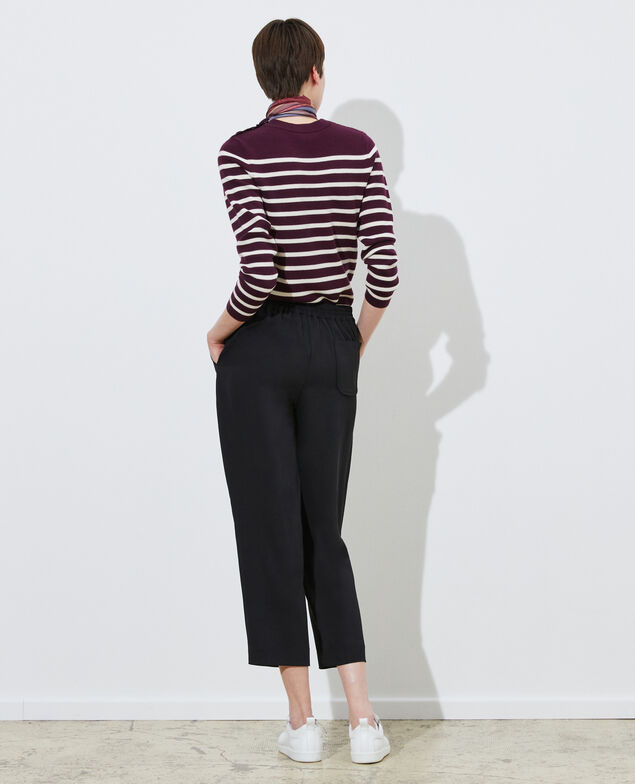 Pantalón fluido elástico Black beauty